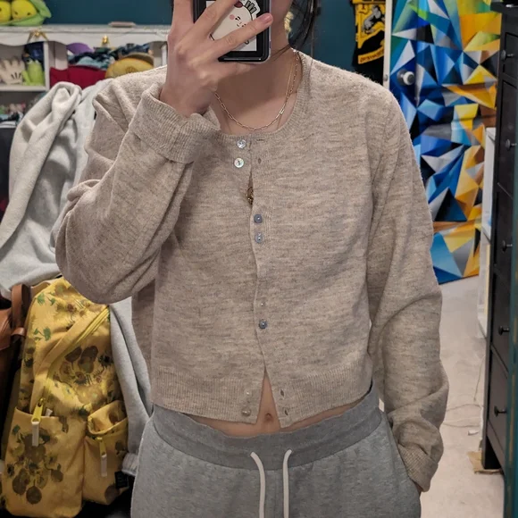 Oak + Fort Button Up Cardigan - Picture 3 of 8